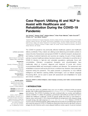 案例报告：在 COVID-19 大流行期间利用 AI 和 NLP 协助医疗保健和康复